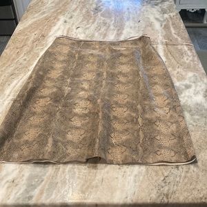 For Joseph Snakeskin Leather skirt